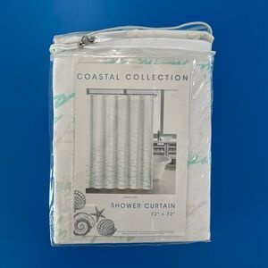 Coastal Collection Island Living shower curtain 🏝️🐚